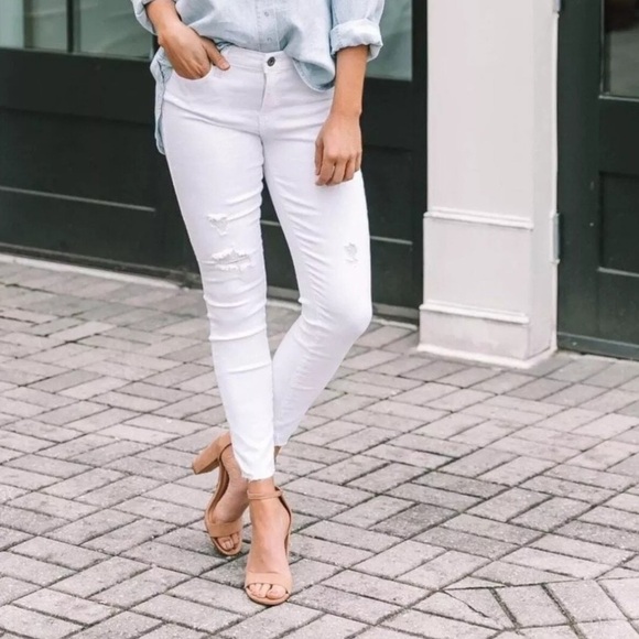 Pistola High Rise White Skinny Jeans - Picture 1 of 5